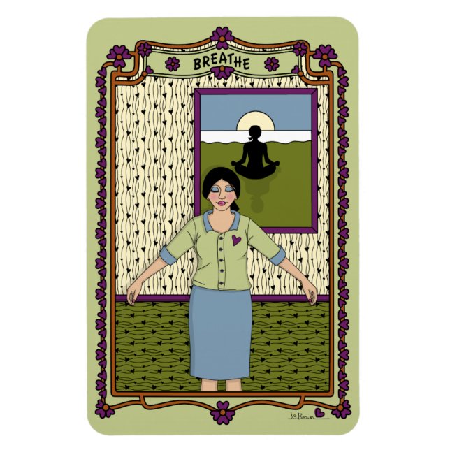 Imán Refrigerador Refrigerador Breathe_A_4x6 (Vertical)