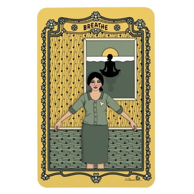 Imán Refrigerador Refrigerador Breathe_C_4x6 (Vertical)