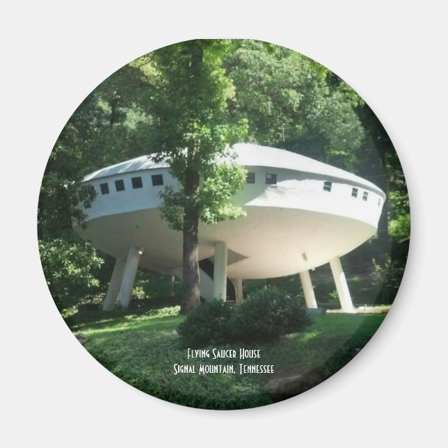 Imán Refrigerador Refrigerador de la Casa de Saucer Vol (Frente)