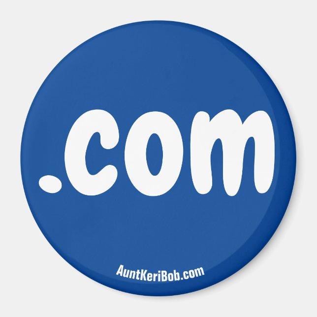 imán Refrigerador Rojo .com (Frente)