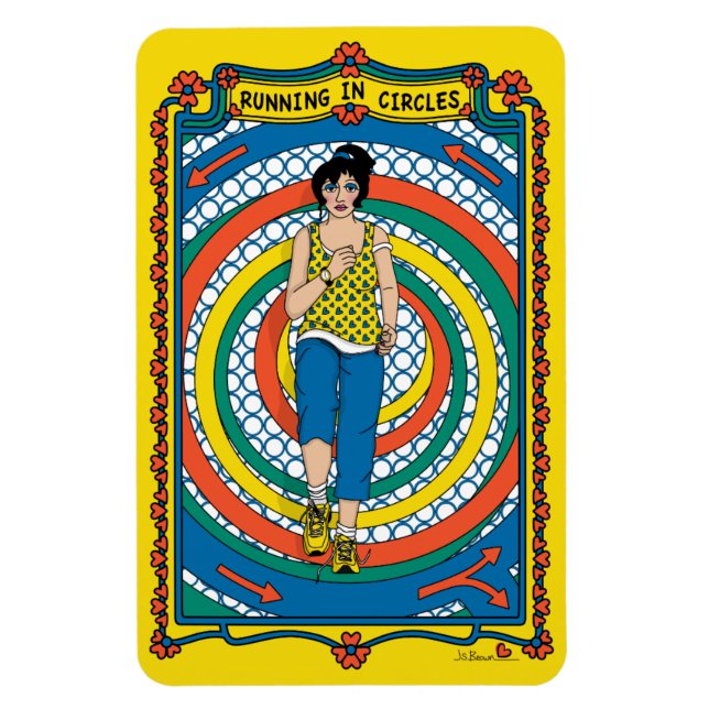 Imán Refrigerador Running in Circles_B_4x6 (Vertical)