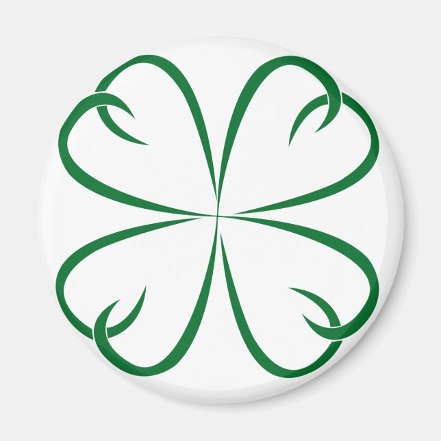 Imán Refrigerador Tribal Shamrock (Frente)