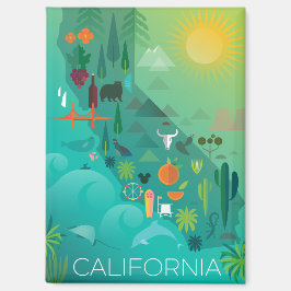 Imán Refrigerator Magnet de California