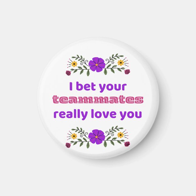 Imán Refrigerator Magnet Hockey Gift Teammates  (Frente)