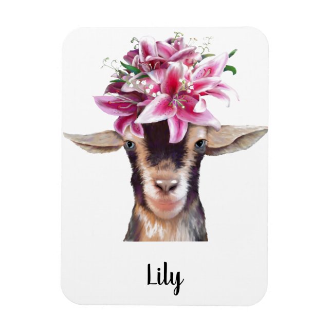 Imán Refrigerator Magnet Lily the Goat (Vertical)