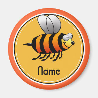 Imán Refrigerator Magnet, plantilla de nombre, cute abe