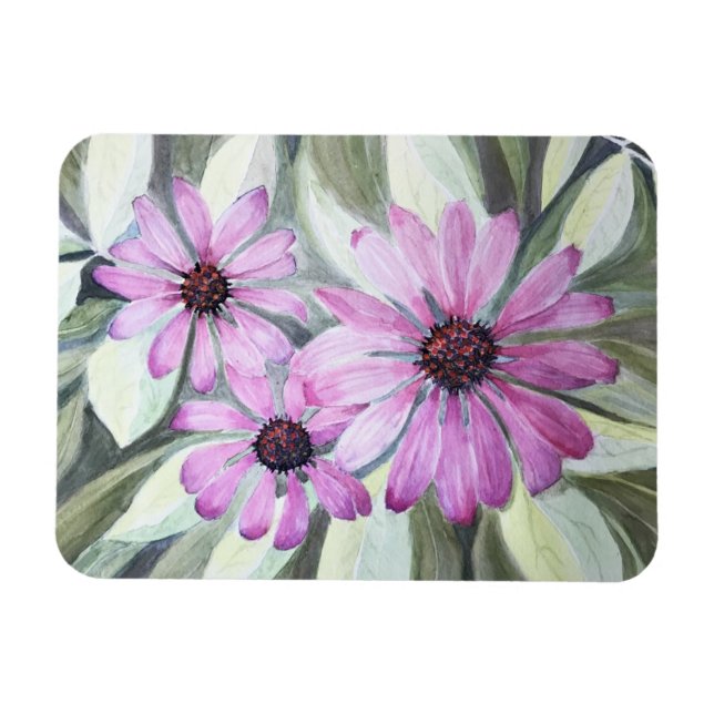 Imán Refrigerator Magnet Purple Coneflowers (Horizontal)