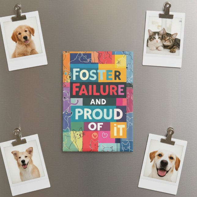 Imán Refuerzo de la insuficiencia de la cría de animale (Pet Foster Supporter refrigerator magnet)