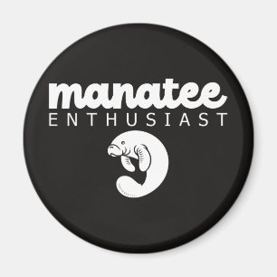 Imán Regalador entusiasta del manatí, amante de la vida