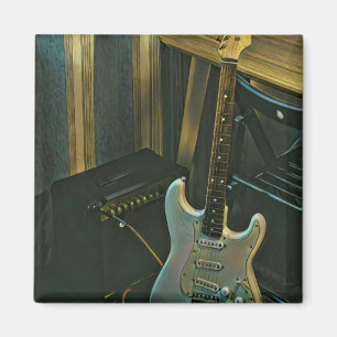 Imán regalo acústico de guitarra eléctrica de bajo