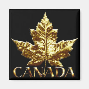 Imán Regalo Canada Souvenir Fridge Magnet Gold Canada