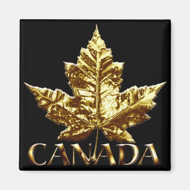 Imán Regalo Canada Souvenir Fridge Magnet Gold Canada (Frente)