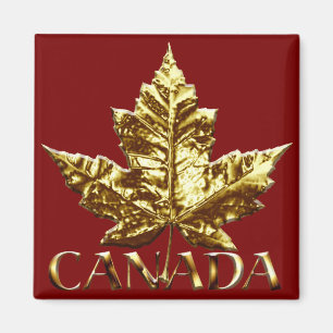 Imán Regalo Canada Souvenir Fridge Magnet Gold Canada
