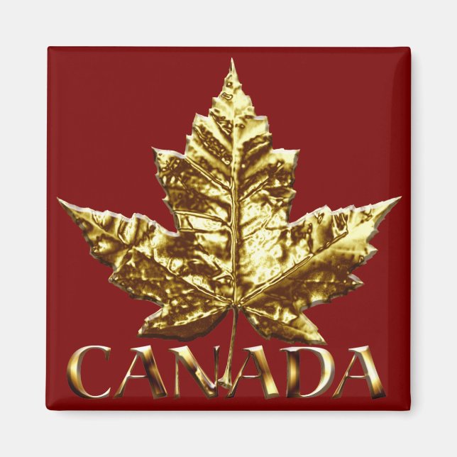 Imán Regalo Canada Souvenir Fridge Magnet Gold Canada (Frente)