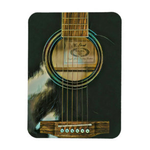 Imán regalo clásico de guitarra para papá
