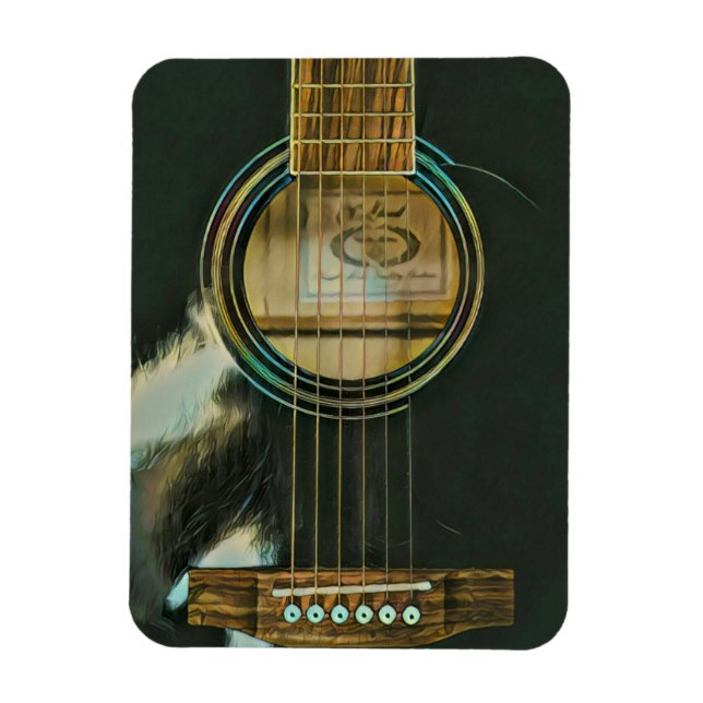 Imán regalo clásico de guitarra para papá (Vertical)