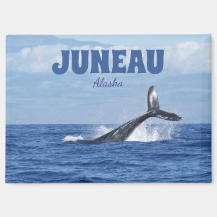 Imán Regalo Cola de Ballena Escénica Juneau Alaska