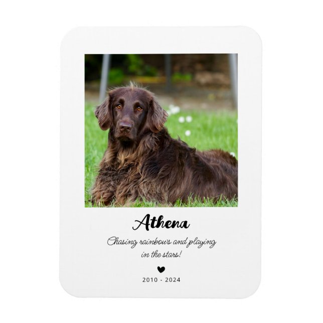 Imán Regalo conmemorativo de mascota | En la memoria am (Vertical)
