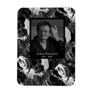 Imán Regalo conmemorativo de recuerdo en foto en blanco