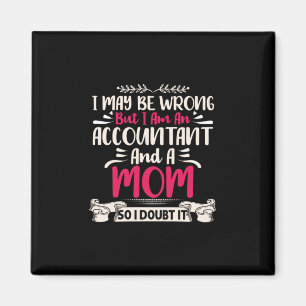 Imán Regalo contable   Contador Y Mamá