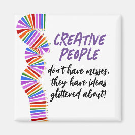 Imán Regalo creativo. Cita divertida de un artista