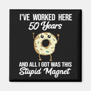 Imán regalo de agradecimiento por 50 años de trabajo