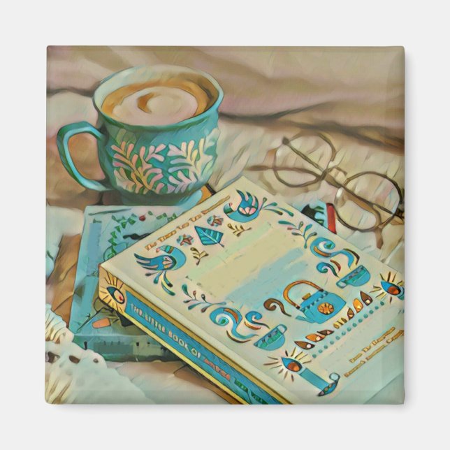 Imán Regalo de amante de libros (Frente)