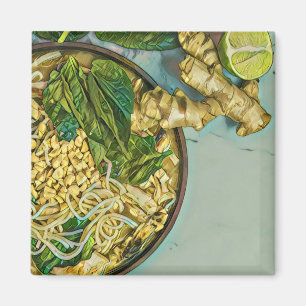 Imán Regalo de amante de los fideos