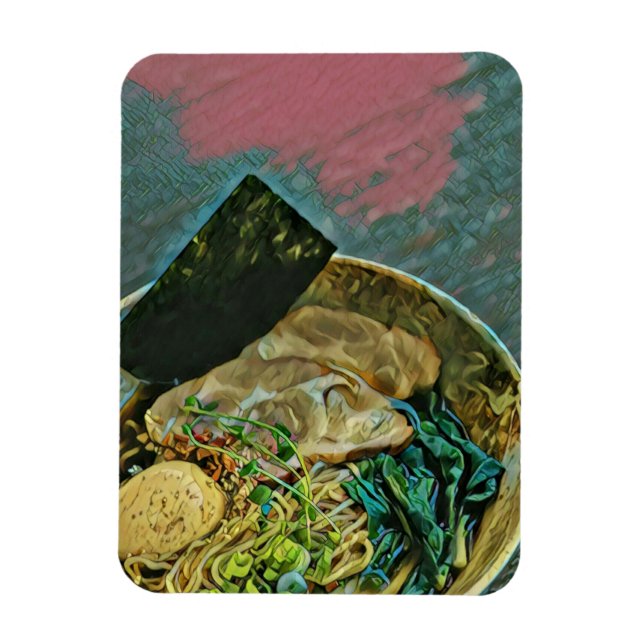 Imán Regalo de amante de los fideos (Vertical)