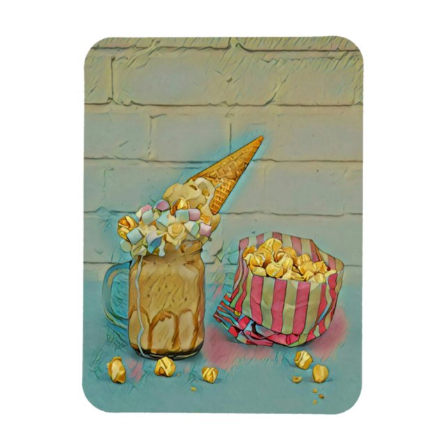 Imán Regalo de amante de los helados (Vertical)