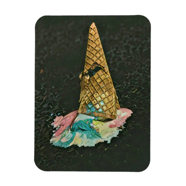 Imán Regalo de amante de los helados de chocolate (Vertical)