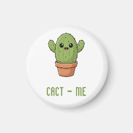 Imán Regalo de aniversario de pareja de cactus divertid