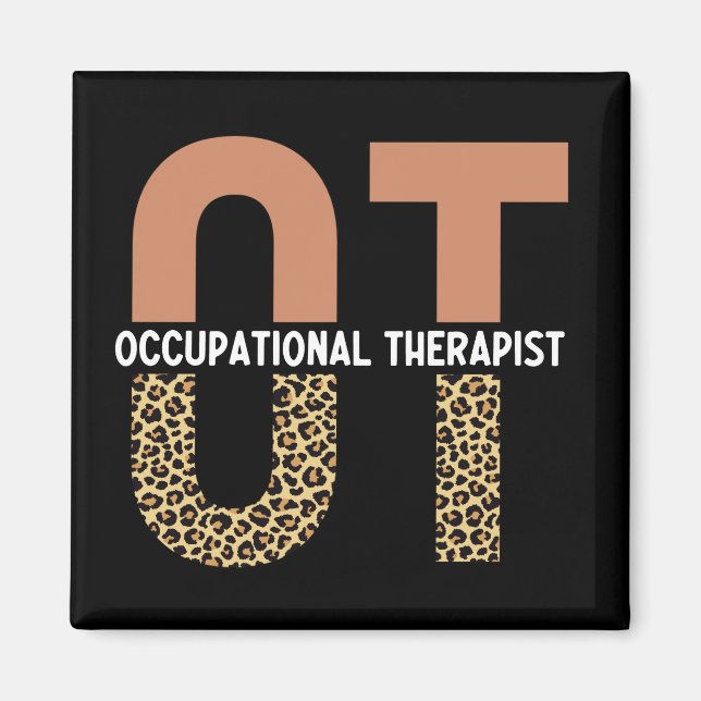 Imán Regalo de Apreciación Ocupacional Terapéutica (Frente)