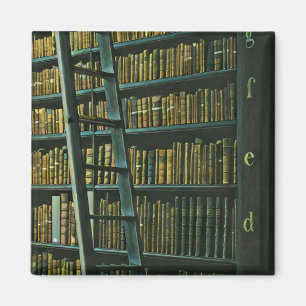 Imán Regalo de arte de lectura de vintage