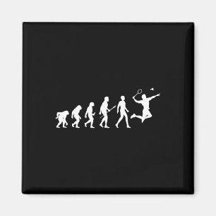Imán Regalo De Badminton De Evolución Para Los Jugadore