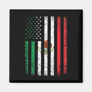 Imán Regalo de bandera de México 4 de julio Usa america
