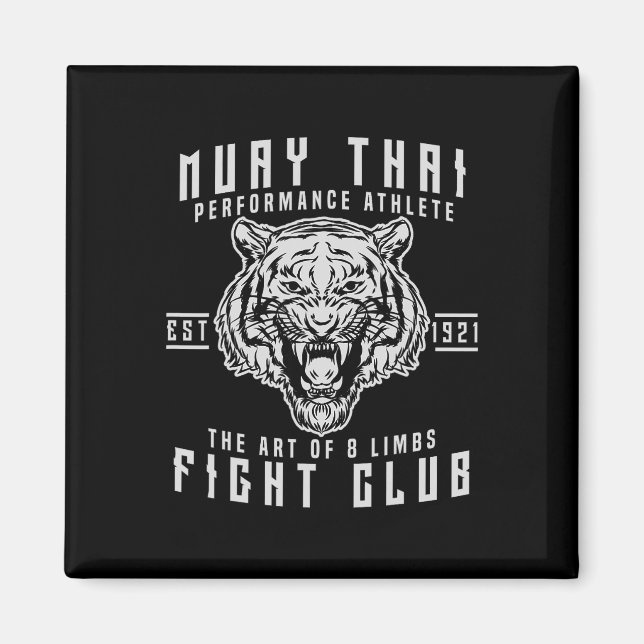 Imán Regalo de boxeo tailandés Muay Thai Kickboxing  (Frente)
