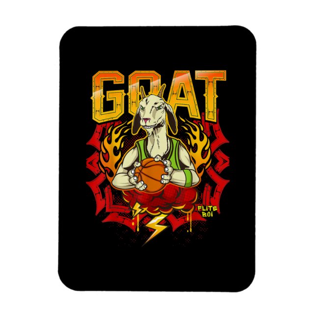 Imán Regalo de cabra de baloncesto (Vertical)