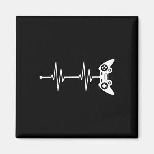 Imán Regalo De Camisas De Heartbeat Para Videojuego Lov
