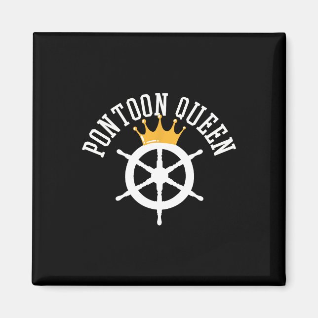 Imán Regalo de capitán de barco de pontón (Frente)