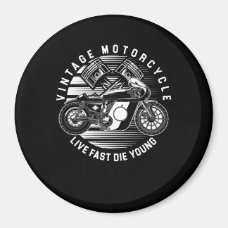 Imán Regalo De Carreras De Motocicletas Vintage Para Bi