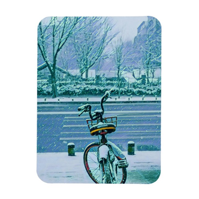 Imán Regalo de ciclismo sobre el amante (Vertical)