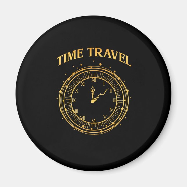 Imán Regalo de ciencia ficción de reloj de época (Frente)
