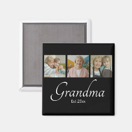 Imán Regalo de Colograma de 3 Fotos Personalizado Año d