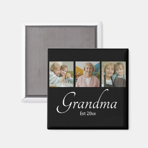 Imán Regalo de Colograma de 3 Fotos Personalizado Año d