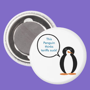 Imán Regalo de concientización sobre pingüinos de la vi