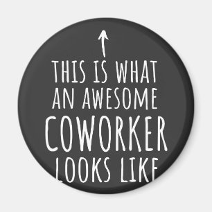 Imán Regalo de coworker, pato de coworker, payaso asomb