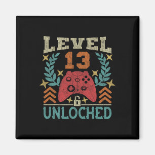 Imán Regalo de cumpleaños 13 Vintage Chica Ga de niño d