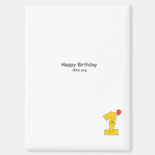 Imán regalo de cumpleaños 1er cumpleaños feliz cumpleañ