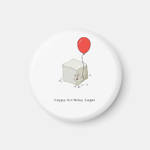 Imán Regalo de cumpleaños, azúcar de cumpleaños feliz,